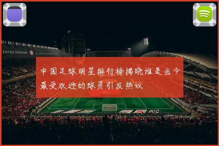 中国足球明星排行榜揭晓谁是当今最受欢迎的球员引发热议