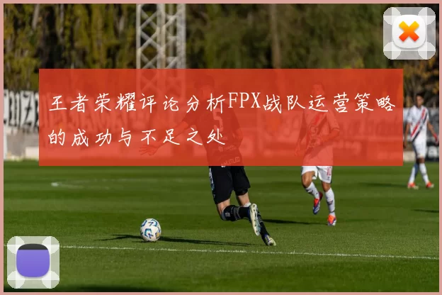 王者荣耀评论分析FPX战队运营策略的成功与不足之处